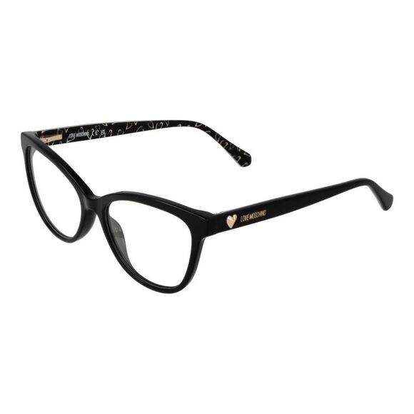 Love Moschino Black Acetate Glasses Women's (Frames)
